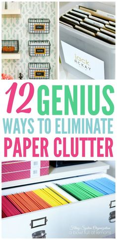 the top ten genius ways to banish paper clutter