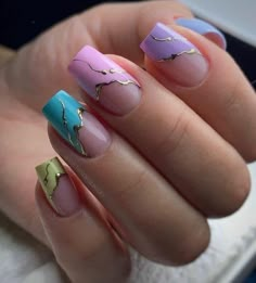 Beach Nails Designs, Summer Beach Nails, Nail Spring, Summer Nails 2023, Fancy Nails Designs, Galaxy Nails, Nail Art Designs Diy, Almond Shape