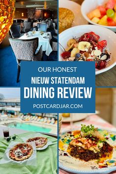 Our Honest Review of Nieuw Statendam Restaurants Cruise Food, Holland America Line, Dinner Cruise, Holland America, On Board, Dining Experiences, Try On, Holland, Restaurant