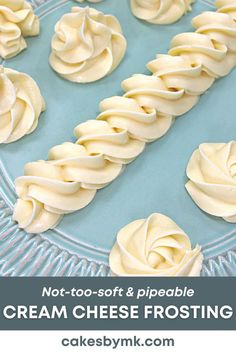 Piped cream cheese frosting Freezing Cream Cheese, Cooking Reference, Frosting Piping, The Best Cream Cheese Frosting, Best Cream Cheese Frosting, Mum Cake, Cream Cheese Icing Recipe, Traditional Desserts