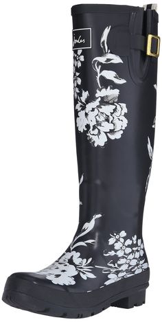 Rain And Snow Boots, Black Dog, Snow Boots, Black Floral, Black Boots