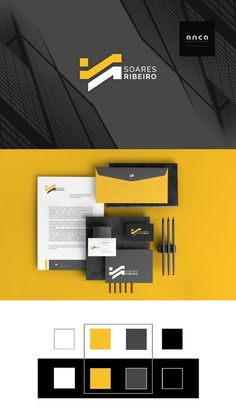 the logo and stationery design for soaress bibliero is shown here