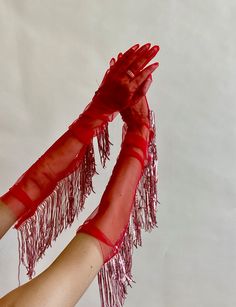 red gloves sequin fringe halloween costume Mesh Gloves, Red Gloves, Festival Wear, Sequin, Gloves, Mesh, Red