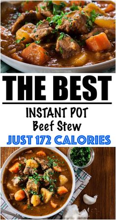 the best instant pot beef stew just 17 calories and it's easy to make