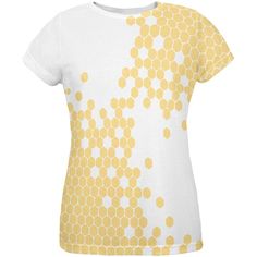 Honeycomb Bees All Over Womens T-Shirt Pink Ribbon Awareness, Magic Women, World Design, Animal World, Over Shirt, European Women, Womens T Shirt, Stitch Disney, Stitch Design