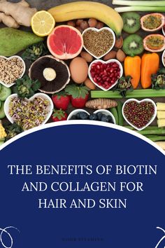 Learn more about the benefits of Biotin and Collagen and how they can positively impact your hair, skin, and nail health. Benefits Of Biotin, Hair And Skin Vitamins, Glowing Hair, Biotin Hair Growth, Glow Hair, Scaly Skin, Skin Structure