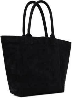 Cotton canvas tote in black. · Fading throughout · Rolled shoulder straps · Logo embroidered at face · H12.75 x W18.25 x D4.75 Supplier color: Faded black Small Tote, Logo Embroidered, Isabel Marant, Canvas Tote, Shoulder Straps, The Face, Cotton Canvas, Luxury Fashion, ? Logo