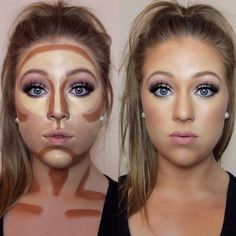 Easy Contouring for Beginners picture 1 Easy Contouring, Contouring For Beginners, Makeup Contouring, Alat Makeup, Smink Inspiration, Makijaż Smokey Eye, Beauty Make-up