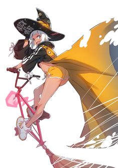 Anime Lineart, Anime Witch, Drawing Images, 영감을 주는 캐릭터, Character Design References, Witch Hat, An Anime, Fantasy Character Design