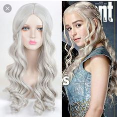 This Wig Is Like The One Of Game Of The One Very Cute And Long Synthetic Wig Pearl Headpiece, Feather Hair Clips, Wig Color, Floral Accessories Hair, Crystal Hair Comb, Hair Accessories Set, Bohemian Hairstyles, Silk Headband, Stretchy Headbands