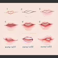 the different types of lips are shown in this image, and there is no image to describe