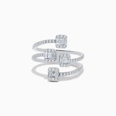 Effy Classique 14K White Gold Diamond Ring 14k White Gold Diamond Ring, Gold Diamond Ring, White Gold Diamond Rings, Effy Jewelry, Gold Diamond Rings, White Gold Diamonds, Gold Diamond, Diamond Ring, White Gold