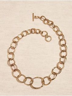 Jewelry for Women | Banana Republic Jewelry Classic, Timeless Jewelry, Contemporary Jewelry, Toggle Clasp, Chain Link Necklace, Jewelry For Women, Jewelry Pieces, Banana Republic, Gold Bracelet