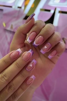 White Tip Nails, Nail Tip Designs, Pastel Nails Designs, French Acrylic Nails, Classy Acrylic Nails, Really Cute Nails, Vacation Nails, Acrylic Nails Coffin Short