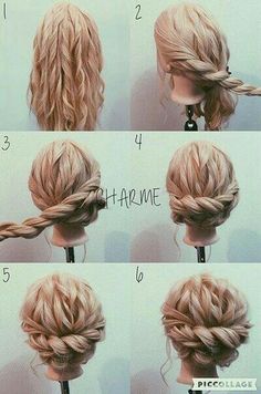 Never knew it was so easy Hairdo Wedding, Hair Bun Tutorial, Balayage Blonde, Bridesmaid Hair Updo, Prom Hairstyles