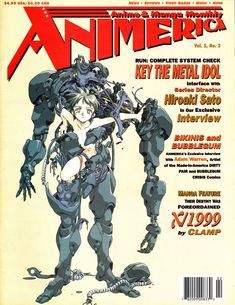 the cover to an anime magazine