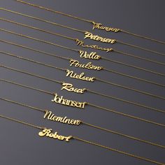 ♥ BIG SALE! ♥  This minimalist yet stylish name necklace is either gold or rose gold plated on 925K sterling silver, or you may want your dainty jewelry as silver, as it is. In any form, your personalized everyday jewelry will look shiny, solid and elegant. Since we ship every single jewelry with a beautiful gift box, you can directly gift this name necklace to your loved ones like your mom, wife, fiancee, girlfriend, best friend, teacher, niece, cousin without thinking twice! Works best as a bi Cursive Name Necklace, Stylish Name, Necklace For Mom, Name Necklaces, Gold Name Necklace, Personalized Letters, Rose Gold Chain, Necklace Minimalist, Custom Name Necklace