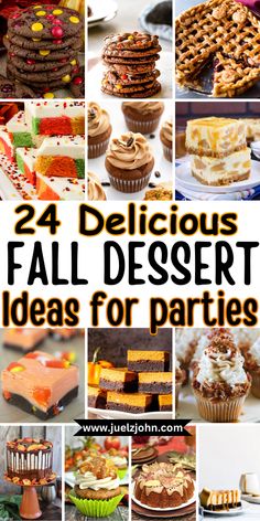 24 delicious fall dessert ideas for parties that are easy to make and great for any occasion