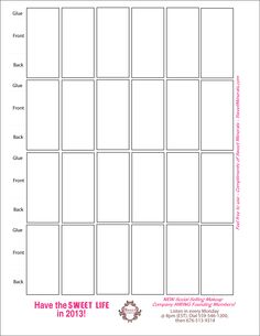 a printable calendar with the words have the sweet life in 2013