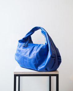 ROYAL BLUE - Large hobo Bag, soft leather hobo bag, leather hobo bag, hobo bag large, wine leather b Blue Hobo Bag For Daily Use, Blue Soft Leather Hobo Bag For Everyday, Blue Leather Shoulder Bag With Rolled Handles, Modern Blue Leather Hobo Bag, Modern Blue Soft Leather Hobo Bag, Blue Shoulder Bag With Rolled Handles, Blue Leather Hobo Bag With Handle Drop, Blue Soft Leather Hobo Shoulder Bag, Blue Soft Leather Hobo Bag For Travel