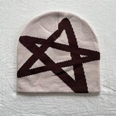 Y2k 2000s Grunge Brown Star Cozy Beanie These Beanies Are Unisex! Super Soft And Comfy Brand New Y2k Beanie, Cozy Beanie, Brown Beanie, 2000s Grunge, White Beanies, Winter Accessories, Y2k 2000s, Hats For Men, Accessories Hats