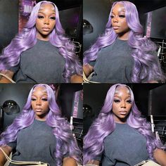 This Ishow light purple human hair wig features a beautiful and natural body wave texture. The 13x4 lace front provides a seamless and realistic hairline, while the transparent lace ensures a perfect match for any skin tone. Elevate your look with this stunning and on-trend colored wig. Product Details Brand: Ishow Hair Hair Material: Human Hair From One Donor Hair Color: Light Purple Texture: Body Wave Length: 10-30 Inch Available, Hot Selling Length: 26 Inch Density: 150% And 180% Hairline: Pr