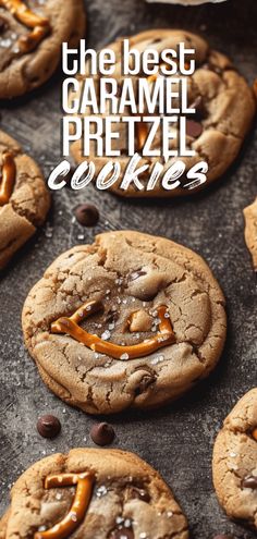 the best caramel pretzel cookies