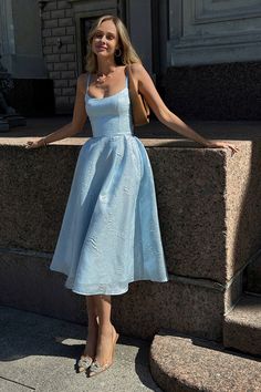 Pastel Dress Formal, Pastel Dresses, Fluffy Skirt, Gaun Fashion, Pastel Dress, Corset Bustier, Light Blue Dresses, Pretty Prom Dresses, Grad Dresses