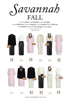 Charleston Packing List Fall, Georgia Fall Outfits