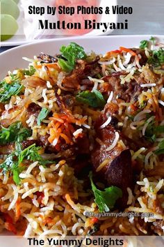 Close-up of Hyderabadi mutton biryani. Hyderabadi Biryani Photography, Deepavali 2024, Best Mutton Biryani Recipe, Mutton Rice, Hyderabadi Biryani Recipe, Indian Mutton Recipes, Mutton Dum Biryani, Mutton Biriyani