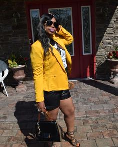 Gm lovelies...block your haters & block the sun with this stylish sunglasses get yours for 40% off when using code S... Chic Yellow Blazer For Fall, Chic Yellow Fall Blazer, Trendy Winter Blazer For Day Out, Fitted Casual Blazer In Solid Color, Trendy Solid Color Blazer For Day Out, Chic Yellow Outerwear For Day Out, Casual Yellow Blazer For Winter, Casual Yellow Winter Blazer, Casual Fitted Blazer For Night Out