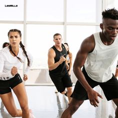 a group of people in a dance class