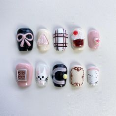 custom nails,long nails ,short nails ,long Coffin Nails,short Coffin Nails,long almond nails,short almond nails,Spring Nails,summer Nails,fall nails,fake nails,presson nails,kawaii nails,gyaru nails,glue on nails,false nails,cute nails,christmas nails,chrome nails,Stiletto Nail,Princess nails,Fairy Nails, Elegant nails,Trendy nails 🌸About the product  1.Each set include 10 nails of 100% handmade  2. Cuticle stick 3. Nail file 4. Jelly glue set 5. Packaging storage box 🌸Material: Acrylic 🌸How Short Nails Cute, Nails Gyaru, Nails Bow, Gyaru Nails, Fairy Nails, Kids Nails, Nails Kids, Pink Press On Nails, Nails Birthday