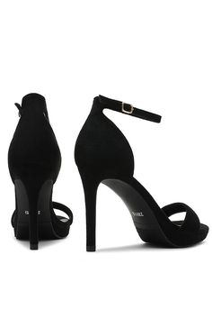 Keep it sleek with heels that complete your stunning outfits! The heels feature a closed-back. an adjustable ankle strap. an open square toe with a strap over the toe. and a stiletto heel. The heels are composed of a faux nubuck material. Complete look with an LBD. Fit & Features Closed-back Adjustable ankle strap Open square toe. strap over toe Stiletto heel Faux nubuck material Runs true to size Stunning Outfits, Stiletto Heel, Black Heels, Stiletto Heels, Ankle Strap, Sleek, Running, Square, Heels