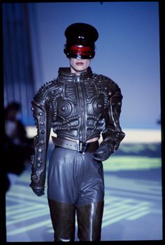 Surreal Fashion, Fashion Study, Mugler Fashion, Band Jacket, 90s Runway, 1990s Fashion, Futuristic Fashion, Estilo Punk