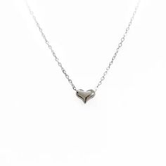 Express your love to someone special in your life in an effortless, sophisticated style with this Petite Delicate Sterling Silver Heart Necklace Material: 92.5% sterling silver, stamped 925 Measurement: 16 in with 2 in extension Delivered to your home in an elegant gift box Heart Of Love, It Is Love, Love Affection, Heart Choker Necklace, Mother Daughter Necklace, Sterling Silver Heart Necklace, Mother Bride, Daughter Mother, Heart Choker