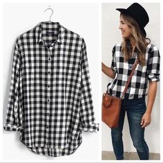 $79 Nwt Madewell Flannel Oversized Ls Boyshirt Buffalo Check Plaid Size: Sz Xs Color: True Black Brand New With Tags. An Easy Shape In Timeless Black-And-White Buffalo Checks. Slightly Oversized. Cotton. Machine Wash. Import. Item E4760. Measurements Are Pictured. *Bin986* Oversized Plaid Tops For Everyday, Chic Plaid Cotton Shirt, Chic Oversized Plaid Tops, Oversized Black Flannel Shirt For Fall, Trendy Cotton Flannel Shirt For Workwear, Chic Plaid Shirt For Fall, Casual White Flannel Shirt For Fall, Black Cotton Flannel Shirt For Spring, Black Relaxed Fit Flannel Shirt