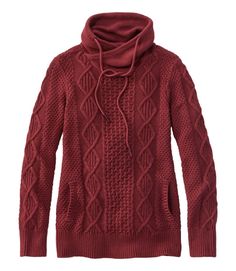 Women's Signature Cotton Funnelneck Sweater | Sweaters at L.L.Bean Stylish Sweaters, Women's Sweaters, Ll Bean, L L Bean, Cable Knit, Sweater Outfits, On Sale, Sweaters For Women, Im Not Perfect