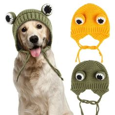 Description Introducing our pet hat, the perfect accessory to keep your furry friend warm and stylish this winter! Made with soft and comfortable materials, this hat is designed to provide warmth and comfort for your pet's neck and ears during the cold season. Its unique style adds a touch of charm to your pet's appearance, making them stand out in any setting. Whether it's for daily dressing up, photography, outdoor adventures, or cosplay parties, this hat is a must-have for your pet's wardrobe. The knitted design features an adjustable cord, allowing you to customize the fit for maximum comfort. Not only is it a great addition to your pet's daily attire, but it also makes for a delightful accessory for pet birthdays and animal-themed parties. Capture adorable photos of your furry friend Pet Sweaters, Dog Hat, Pet Fashion, Dog Carrier, Party Photo, Large Cats, Pet Costumes, Cute Frogs, Animal Ears