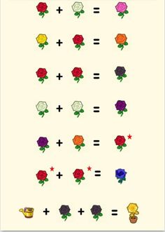 an image of a flower puzzle game with flowers and numbers on the page, which is also