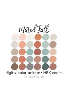 a white background with the words matted fall on it and an image of different colors