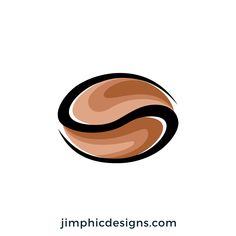 an abstract logo with the letter s in black and brown colors on a white background