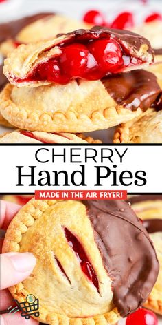 cherry hand pies made in the air fryer