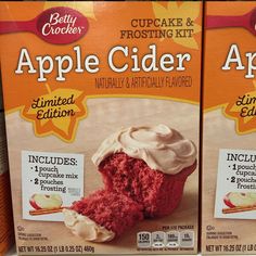 betty crocker cupcake frosting kit - apple cider, naturally artificially flavored