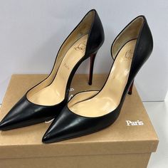 Excellent Condition Includes Dust Bag Includes Replacement Heel Size 40 Women’s Christian Louboutin Iriza 100 Kid Black Heels Size 40 Louboutin Shoes Women, Christian Louboutin Iriza, 40 Women, Louboutin Shoes, Christian Louboutin Shoes, Black Heels, Christian Louboutin, Dust Bag, Women Shoes