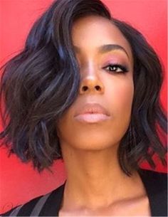 Bob Wavy, Short Hairstyles For Black Women, Short Black Hair, Corte Bob, Wavy Bob Hairstyles, Easy Hairstyles For Medium Hair, Pelo Afro, Women's Hairstyles, Long Bob Hairstyles