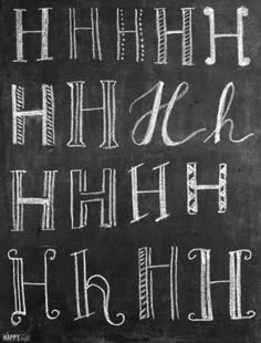 A Complete Amateur's Guide to Chalk Lettering — tips, ideas, and techniques │ thehappytulip.com Chalk Writing, Chalkboard Fonts, Sketch Note, Schrift Design, Chalkboard Wall