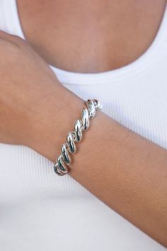 Paige Bracelet Wardrobe Styling, Pendant Bracelet, Bracelet Stack, Chain Pendants, Ring Bracelet, Silver Bracelets, Link Bracelets, Everyday Look, Timeless Beauty