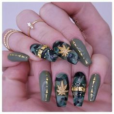 ☺ Camo Nail Designs, Camouflage Nails, Camo Nails, You Can't See Me, Nail Art Instagram, Toe Nail Art, Nail Arts, Creative Nails