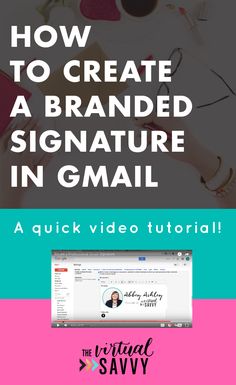 the text how to create a branded signature in email